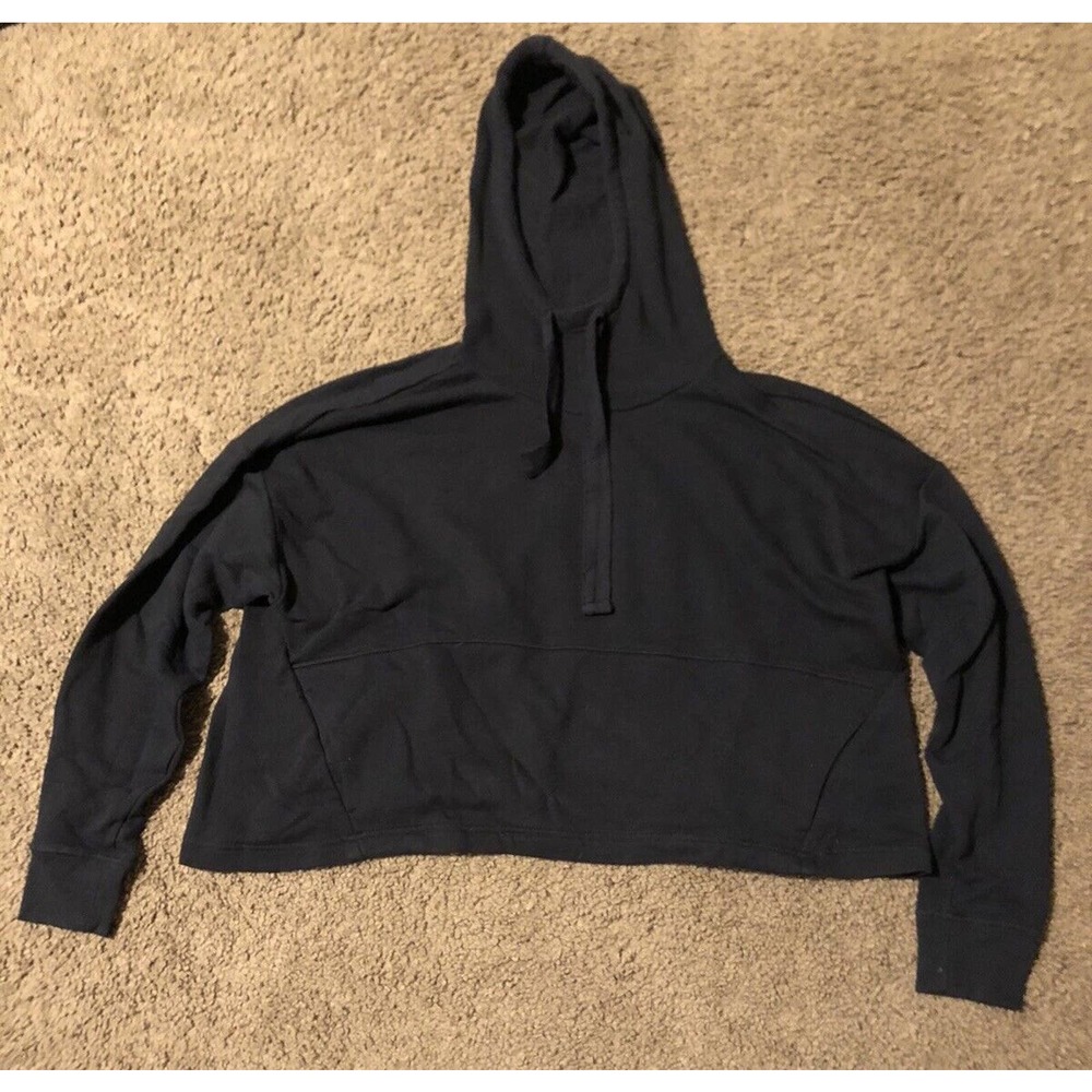 Z By Zella Black Cropped Hoodie Large R2